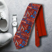 Geboren zum Tanzen von Blau/Weiß/FarbeID277 Krawatte