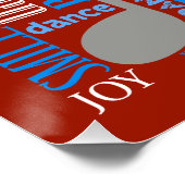 Geboren zum Tanzen von Blau/Weiß/FarbeID277 Poster (Ecke)