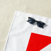 Geboren zum Tauchen (DF) Strandtuch (Beispiel)