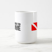 Geboren zum Tauchen Kaffeetasse (Mittel)