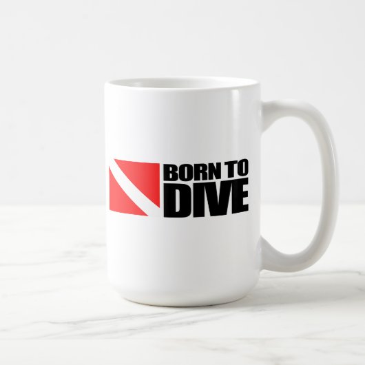 Geboren zum Tauchen Kaffeetasse (Rechts)