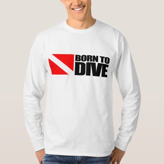 Geboren zum Tauchen T-Shirt (Vorderseite)
