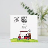 Geboren zur Arbeit Einladung (Stehend Vorderseite)