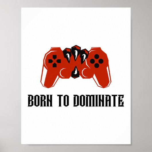 Geboren zur Beherrschung des Gamer-Controllers Poster (Vorne)