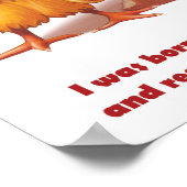 Geboren zur Bekämpfung Poster (Ecke)