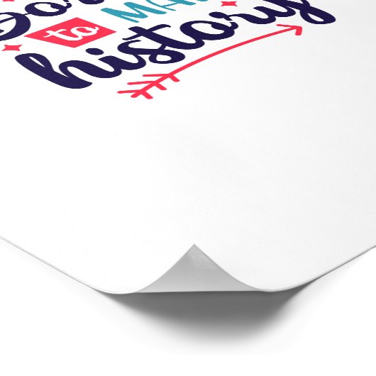 Geboren zur Geschichtsschreibung Poster (Ecke)