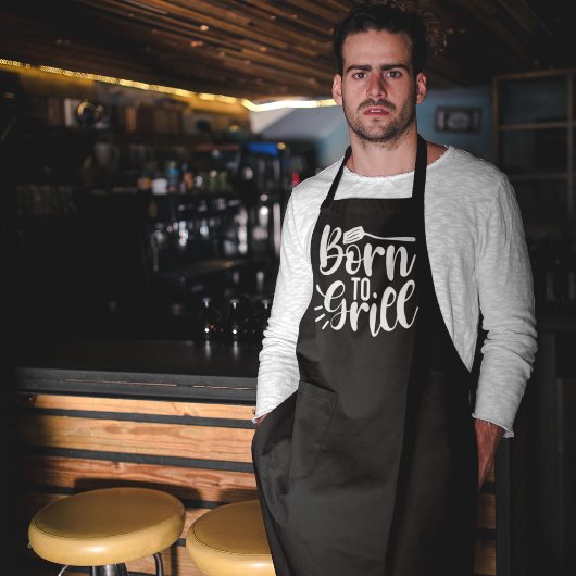 Geboren zur Grill-GRILLEN-Schürze Schürze