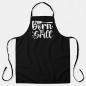 Geboren zur Grill-GRILLEN-Schürze Schürze (Vorderseite)