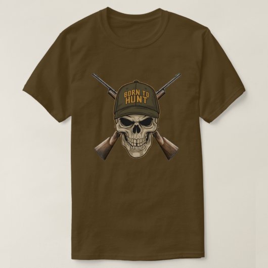 Geboren zur Jagd auf den Schädel T-Shirt (Design vorne)