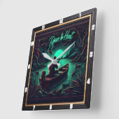 Geboren zur Jagd auf rustikale Jagd Quadratische Wanduhr (Winkel)