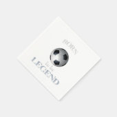 geboren zur Legende Serviette (Ecke)