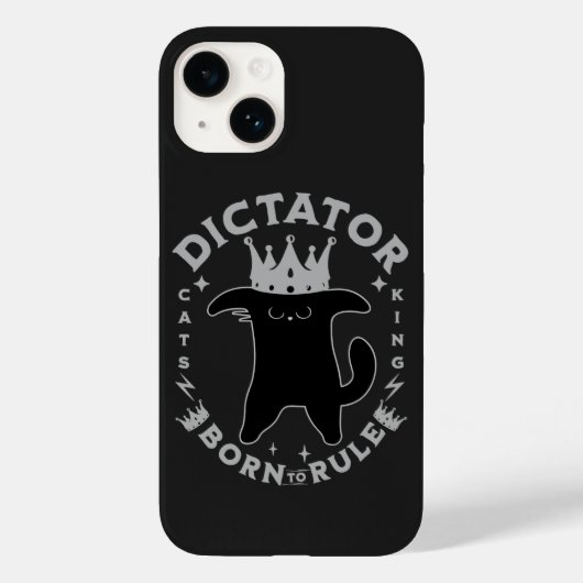 Geboren zur Regel | Funny Cat Design Case-Mate iPhone Hülle (Rückseite)