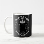Geboren zur Regel | Funny Cat Design Kaffeetasse (Links)
