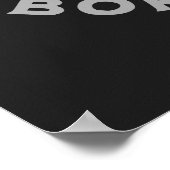 Geboren zur Regel | Funny Cat Design Poster (Ecke)