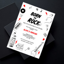Geboren zur Rock Rock Star Baby Dusche