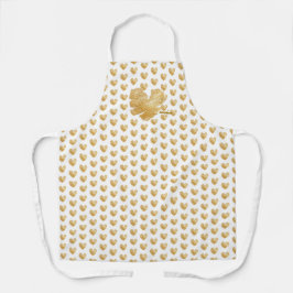 Geboren zur Shine White Gold Schürze