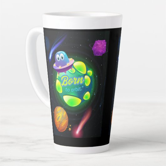 Geboren zur Umlaufbahn Milchtasse (Linke Ecke)