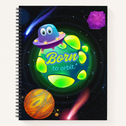 Geboren zur Umlaufbahn Notizblock (Vorderseite)