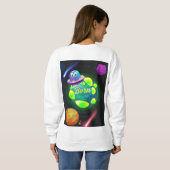 Geboren zur Umlaufbahn Sweatshirt (Schwarz voll)