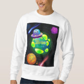 Geboren zur Umlaufbahn Sweatshirt (Vorderseite)