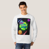 Geboren zur Umlaufbahn T-Shirt (Vorne ganz)