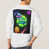 Geboren zur Umlaufbahn T-Shirt (Rückseite)