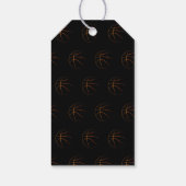 Geborene Ball-Basketball-Party-Geschenkmarke Geschenkanhänger (Rückseite)