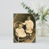 Geborene Brüder, für immer Freunde Postkarte (Stehend Vorderseite)