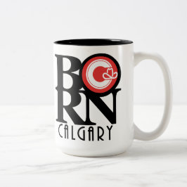 GEBORENE Calgary 15oz (Stadtflagge) Zweifarbige Tasse