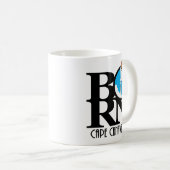 GEBORENE Cape Canaveral Rocket 11oz Kaffeetasse (VorderseiteRechts)