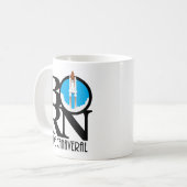 GEBORENE Cape Canaveral Rocket 11oz Kaffeetasse (Vorderseite Links)