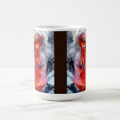"Geborene des Inferno" - Vulkanweibchen-Portrait Kaffeetasse (Mittel)
