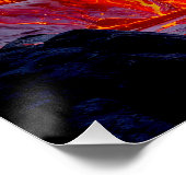 "Geborene des Inferno" - Vulkanweibchen-Portrait Poster (Ecke)