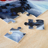 "Geborene des Inferno" - Vulkanweibchen-Portrait Puzzle (Seite)