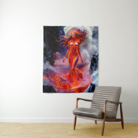 "Geborene des Inferno" - Vulkanweibchen-Portrait
