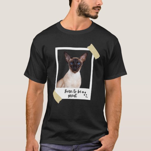 Geborene diese große Niedliche Siamkatze und Kätzc T-Shirt (Vorderseite)