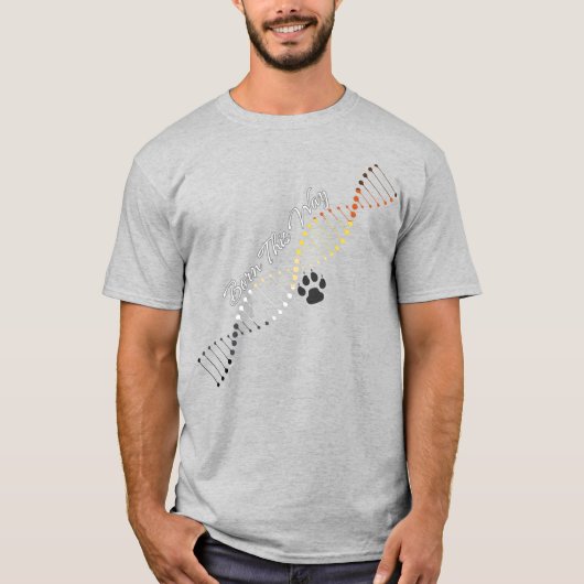 Geborene DNA des homosexuellen Bären - Bärenstolze T-Shirt (Vorderseite)