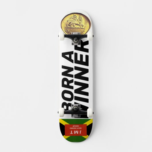 GEBORENE Ein WINNER-Skateboard Skateboard (Vorderseite)