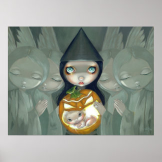 Geborene eines KürbisART PRINT Hexengothie Poster