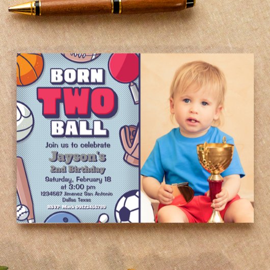 Geborene Einladung mit Foto