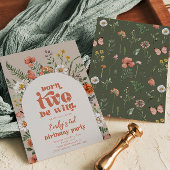 Geborene Einladung zur Wildblume "Two Be Wild"