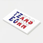 Geborene Flagge von Texas Post-it Klebezettel (angewinkelt)