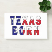Geborene Flagge von Texas Post-it Klebezettel (Büro)