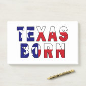 Geborene Flagge von Texas Post-it Klebezettel (Auf Schreibtisch)