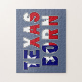 Geborene Flagge von Texas Puzzle (Vertikal)