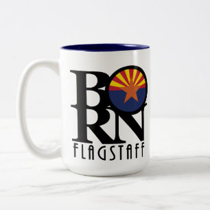GEBORENE Flagstaff Arizona 15oz Zweifarbige Tasse