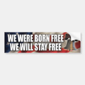 Geborene freie bleibe freien Autoaufkleber (Vorne)