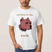 Geborene Führungskräfte mit Pit-Bull-Design T-Shirt (Vorderseite)