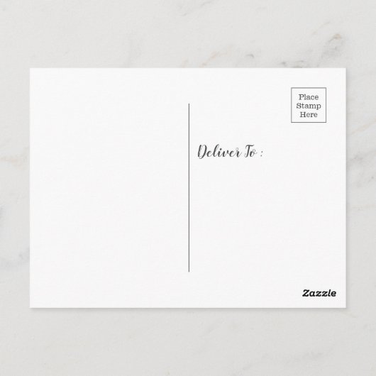 Geborene Glückwünsche Postkarte (Rückseite)