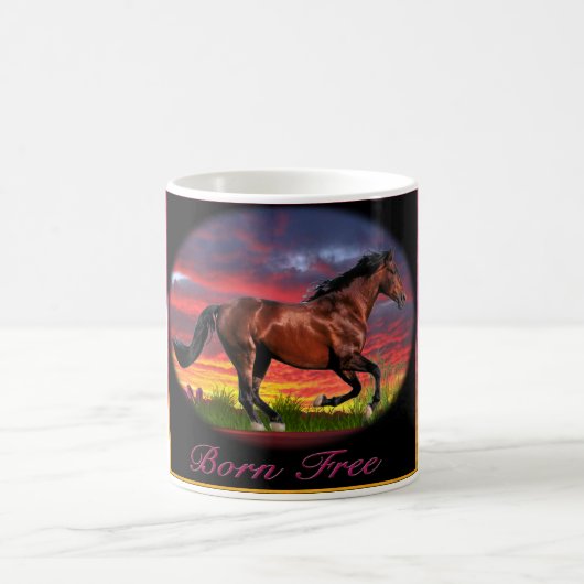 Geborene Gratiskunst Kaffeetasse (Mittel)
